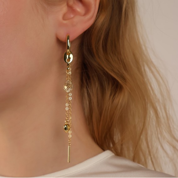 Серьги – конго с подвесками цепочками, хрустальные капли
Австрия, сердечки, палочки.
Покрытие металла золотое напыление.